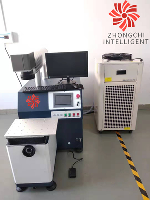 Depth 0.1 - 1.2mm Mould Welding Machine 0.2mm diameter Galvanometer Laser Welding Machine