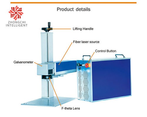 USB Engraving Split Laser Marking Machine FDA 100*100mm High Speed